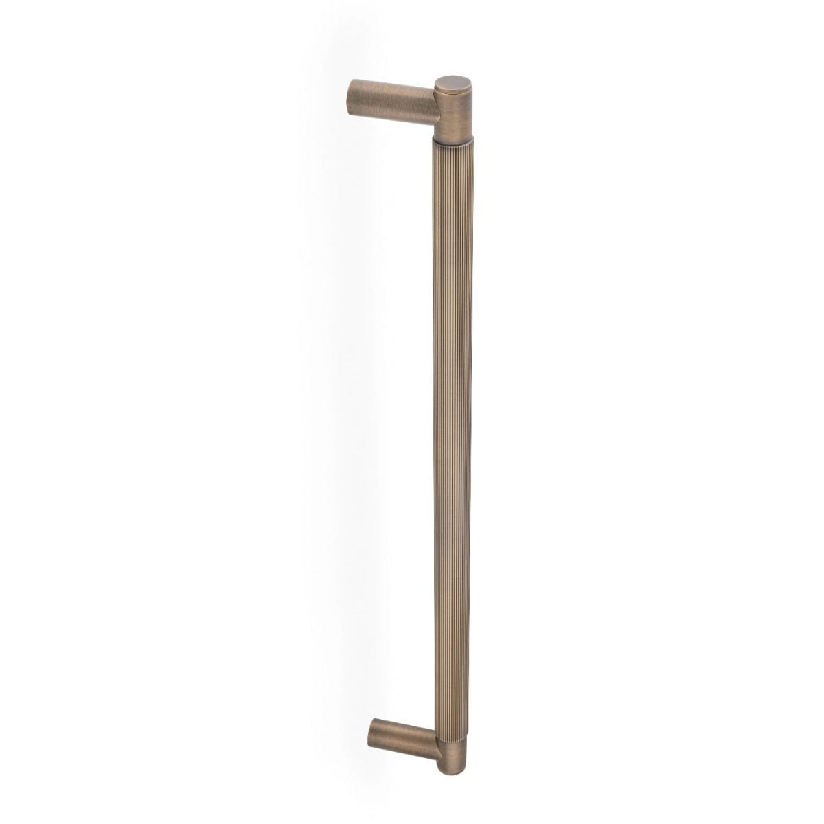 Alexander & Wilks Door Furniture Antique Brass / 450mm Alexander & Wilks Spitfire Reeded 450mm Pull Handle - Antique Brass