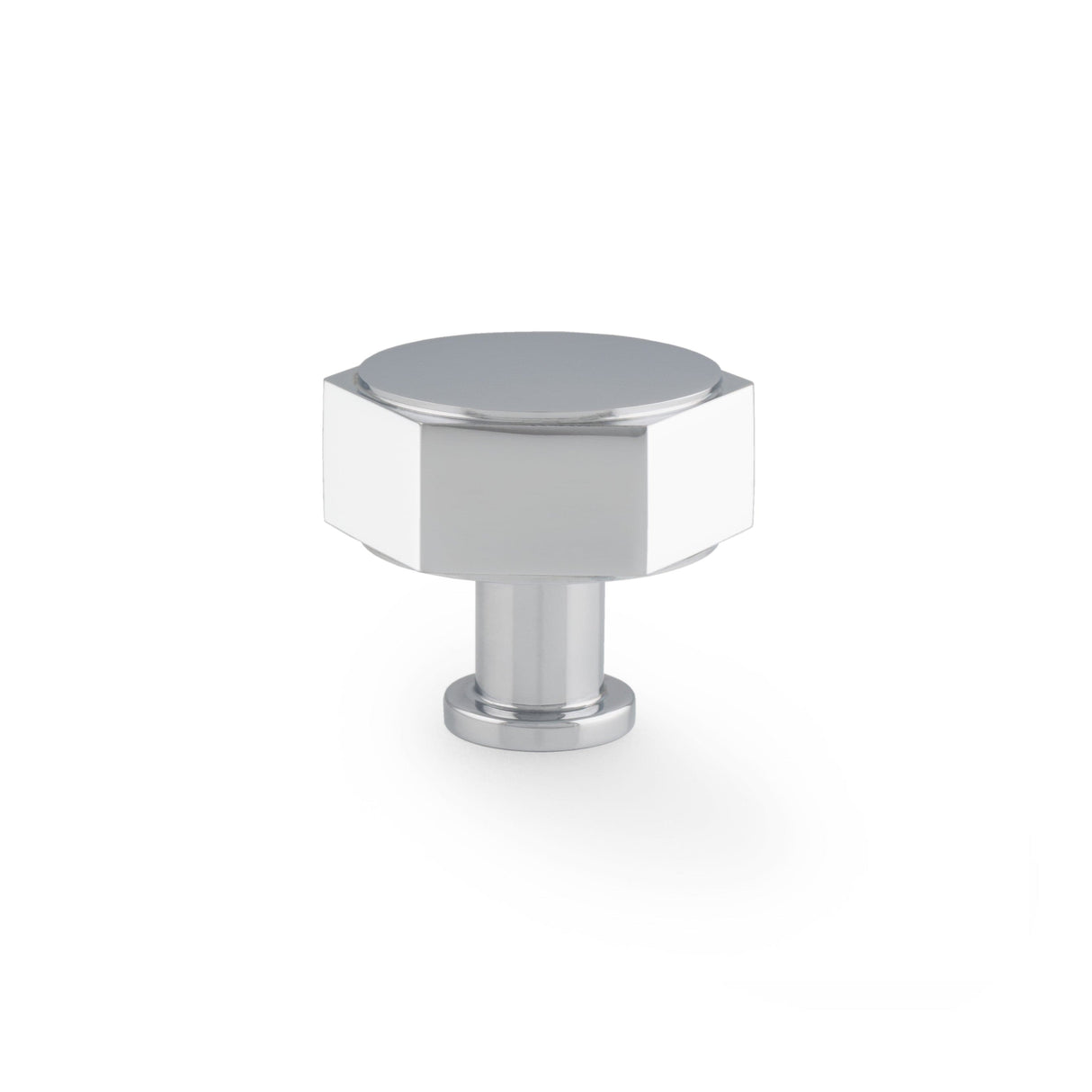 Alexander & Wilks Cabinet Hardware Polished Chrome / Cabinet Knobs Alexander & Wilks - Vesper Hex Cabinet Knob - Polished Chrome