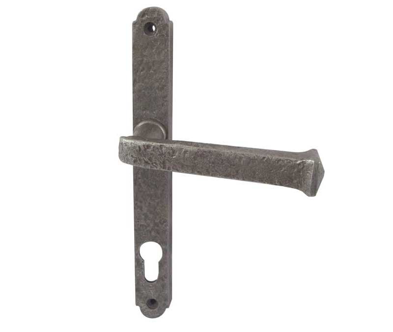 Frelan Hardware Door Furniture Pewter / Std. Lock Handles Antique Pewter - 240x28mm Pewter lever lock
