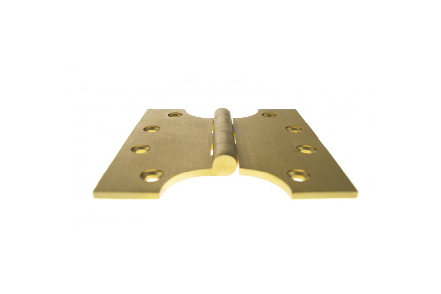 Quality image of Atlantic (Solid Brass) Parliament Hinges 4" x 2" x 4mm - Satin Brass | Sku. aph424sb | available from Trade Door Handles.