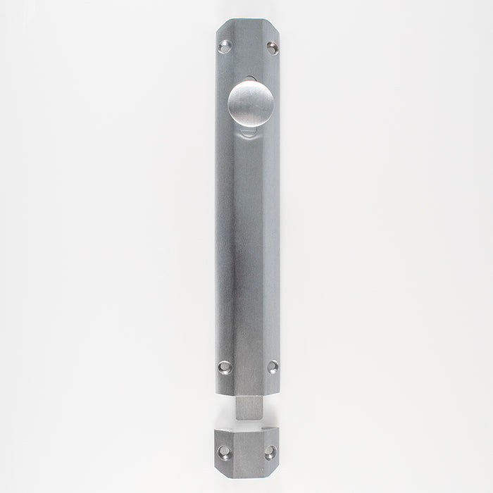 High quality image of Carlisle Brass - Surface Bolt 203mm - Satin Chrome | Sku. aq83sc | Trade Door Handles.