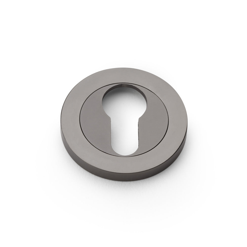 High quality image of Alexander & Wilks - Concealed Fix Escutcheon Euro Profile - Dark Bronze | Sku. aw390dbz | Trade Door Handles.