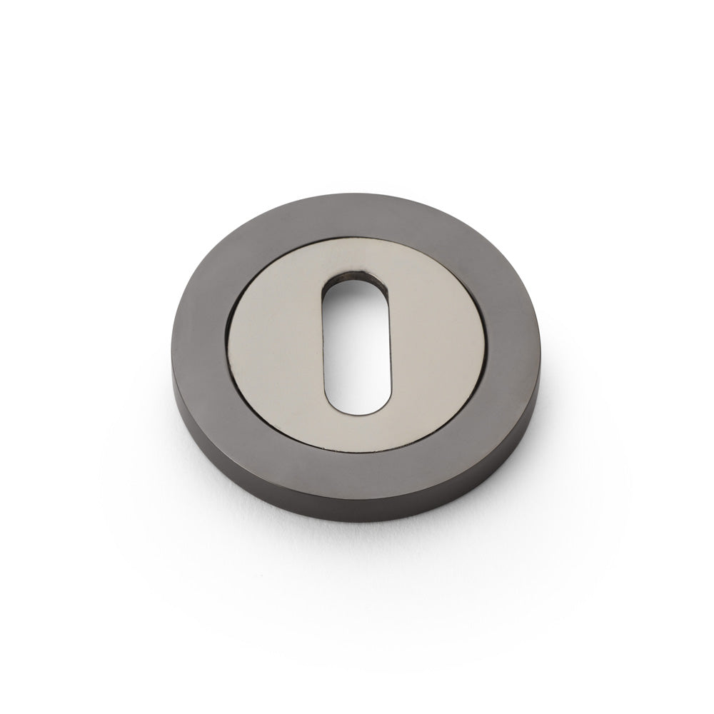 High quality image of Alexander & Wilks - Concealed Fix Escutcheon Standard Profile - Dark Bronze | Sku. aw391dbz | Trade Door Handles.