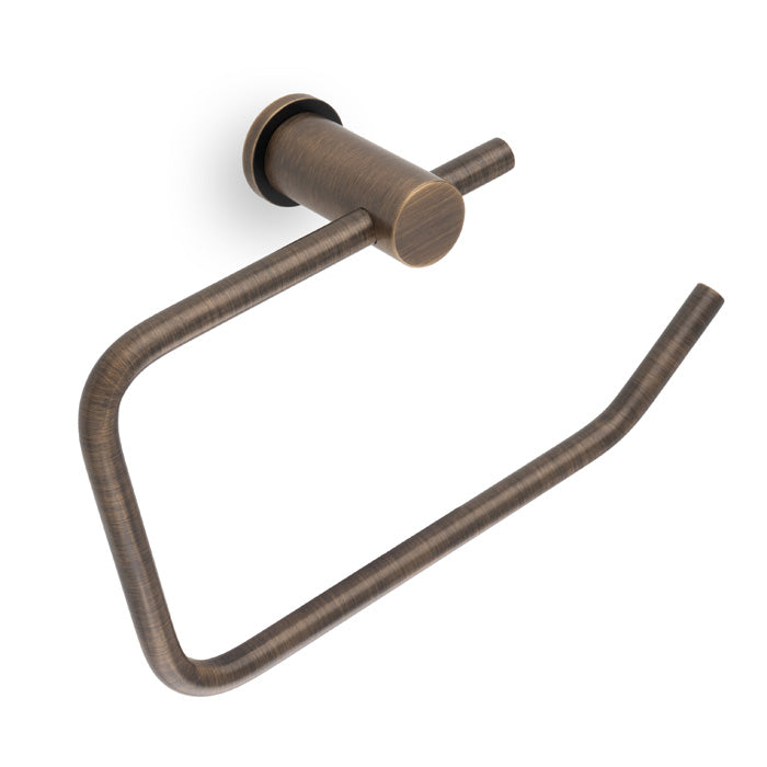 High quality image of Alexander & Wilks - Brunel Pain Toilet Roll Holder - Antique Brass | Sku.AW454AB | Trade Door Handles.