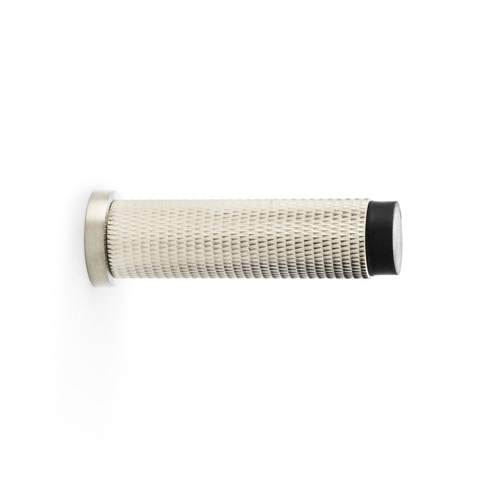 High quality image of Alexander & Wilks - Brunel Knurled Door Stop - Satin Nickel Pvd | Sku.AW600-75-SN | Trade Door Handles.