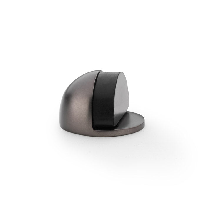 High quality image of Alexander & Wilks - Shield Floor Mounted Door Stop - Dark Bronze | Sku. aw631dbz | Trade Door Handles.
