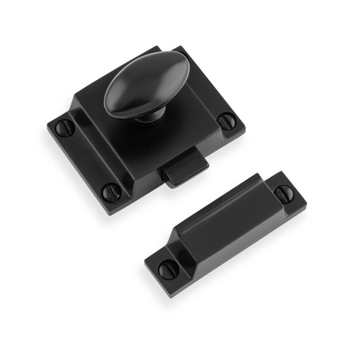High quality image of Alexander & Wilks - Cupboard Latch-Black | Sku. aw730bl | Trade Door Handles.