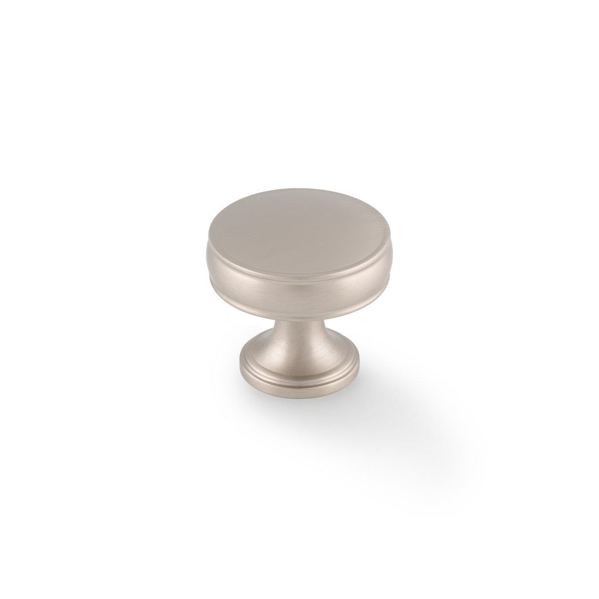 High quality image of Alexander & Wilks Lynd Cupboard Knob-Satin Nickel-32mm Dia. | Sku. AW808-32-SN | Trade Door Handles.