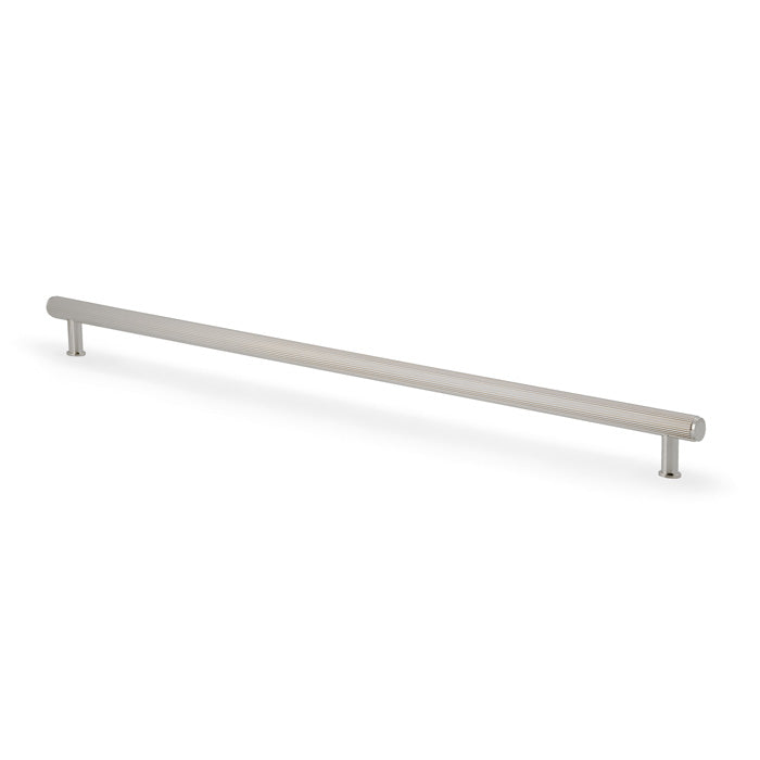 High quality image of Alexander & Wilks Crispin Reeded T-bar Cupboard Pull Handle-Polished Nickel-448mm Centres | Sku. AW809R-448-PN | Trade Door Handles.