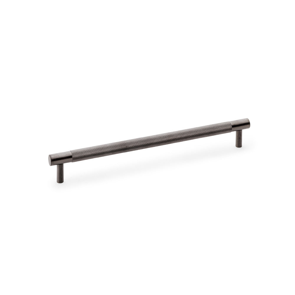 High quality image of Alexander & Wilks Brunel Knurled T-Bar Cupboard Handle - Dark Bronze Finish - Centres 224mm | Sku. aw810-224-dbzpvd | Trade Door Handles.