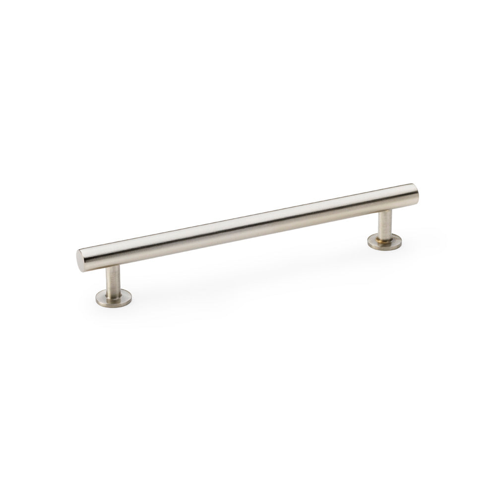 High quality image of Alexander & Wilks Round T-Bar Cabinet Pull Handle - Satin Nickel - Centres 160mm | Sku. aw814-160-sn | Trade Door Handles.