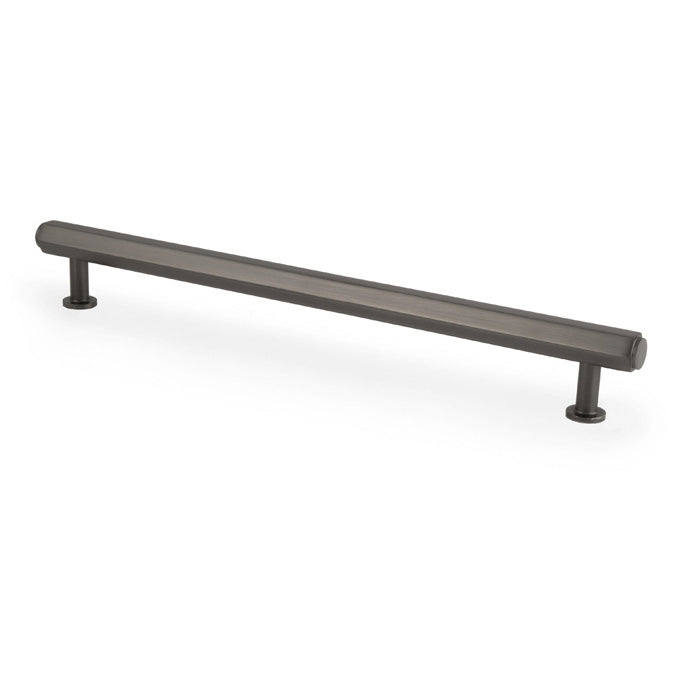 High quality image of Alexander & Wilks - Vesper Hex T - Bar Cabinet Pull - Dark Bronze - 224mm C/C | Sku. aw830-224-dbz | Trade Door Handles.
