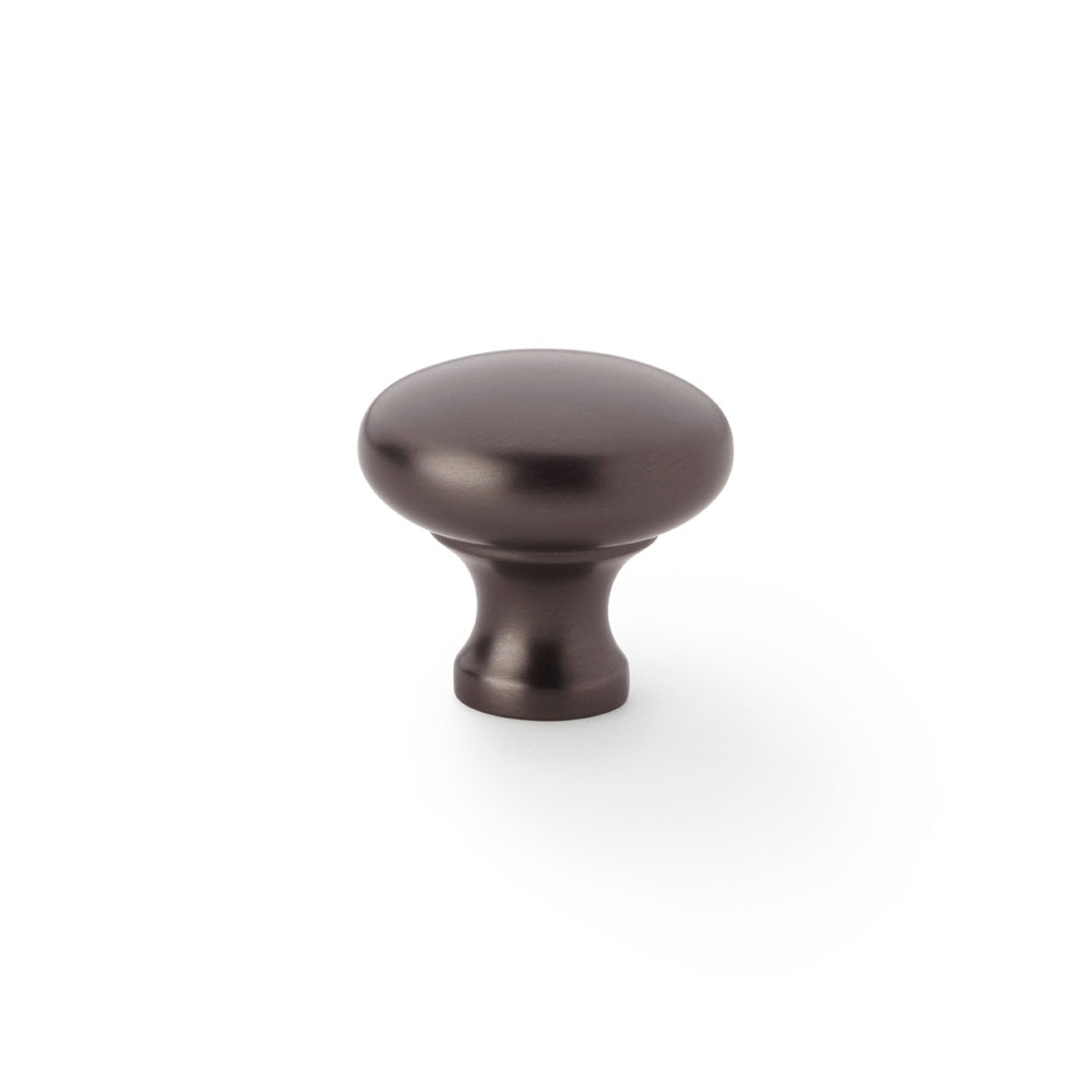 High quality image of Alexander & Wilks Wade Round Cupboard Knob - Dark Bronze - 32mm | Sku. aw836-32-dbz | Trade Door Handles.