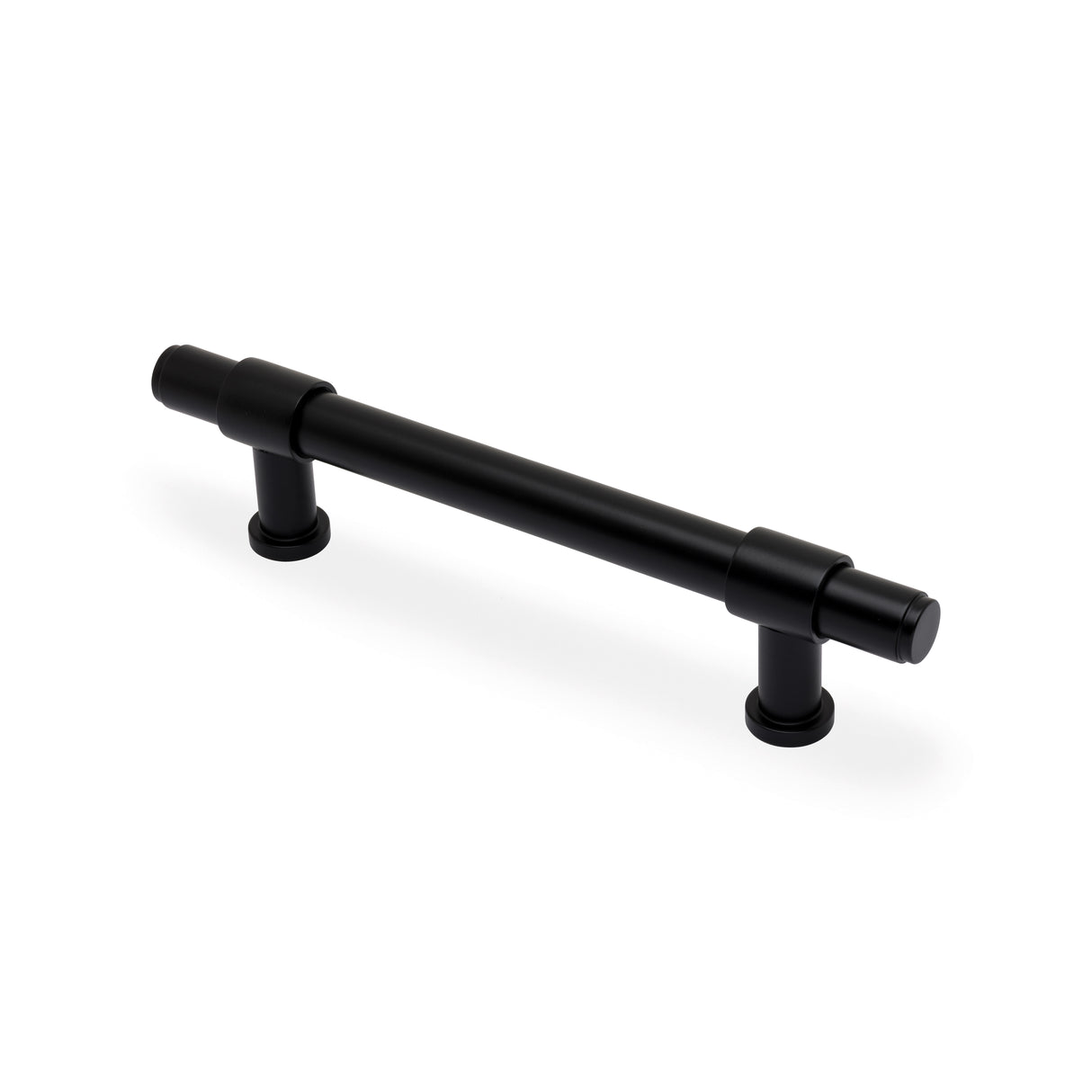 High quality image of Alexander & Wilks Kingston Plain Pull Handle-Black-128mm c/c | Sku. AW839P-128-BL | Trade Door Handles.