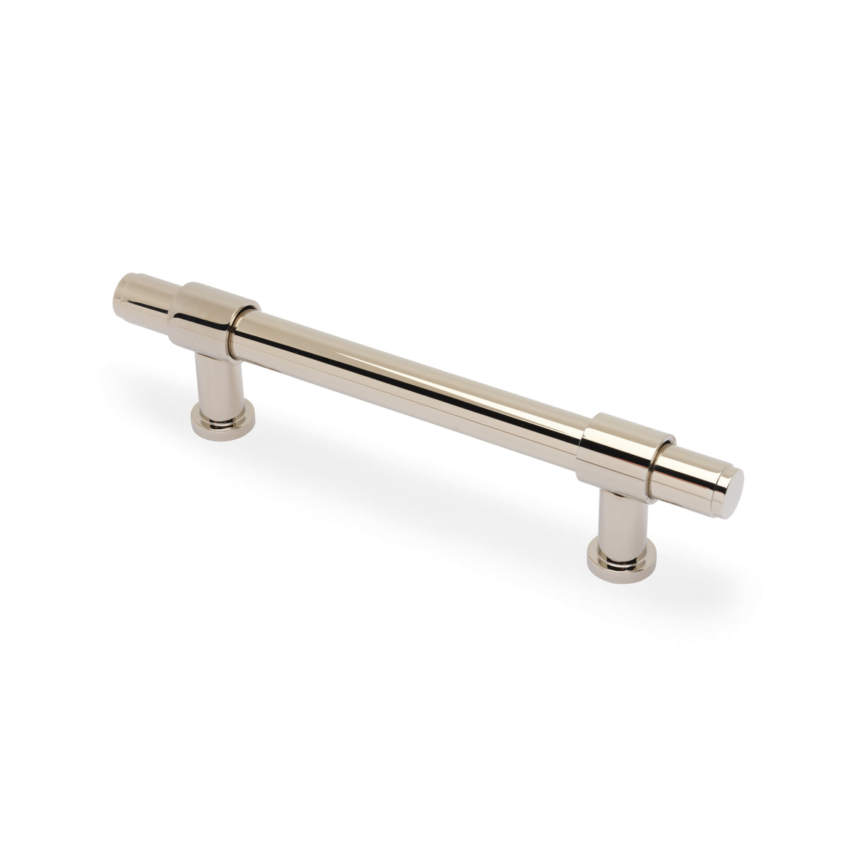 High quality image of Alexander & Wilks Kingston Plain Pull Handle-Polished Nickel PVD-128mm c/c | Sku. AW839P-128-PNPVD | Trade Door Handles.