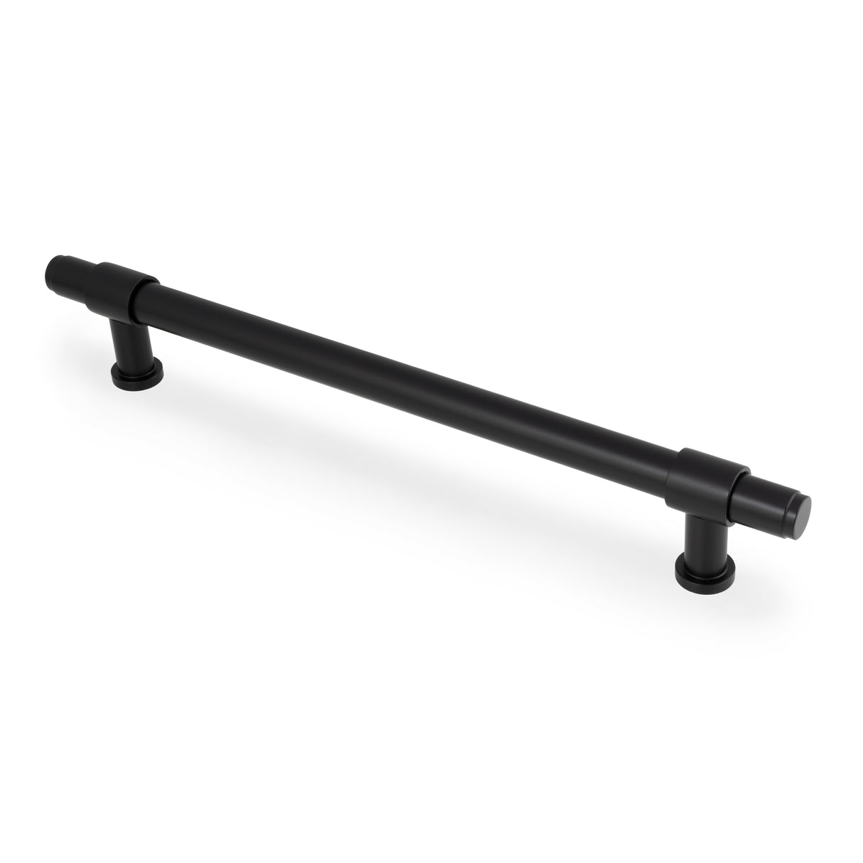 High quality image of Alexander & Wilks Kingston Plain Pull Handle-Black-224mm c/c | Sku. AW839P-224-BL | Trade Door Handles.