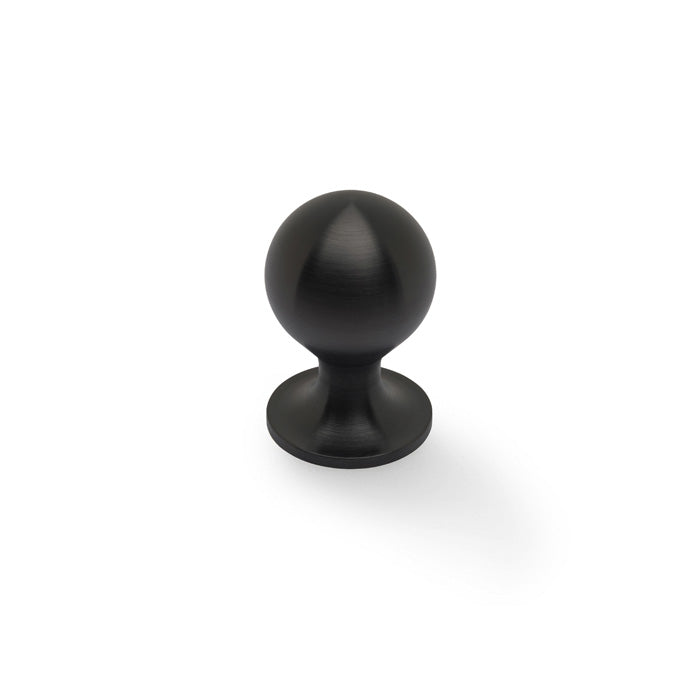 High quality image of Alexander & Wilks Plain Caesar Cabinet Knob-Dark Bronze PVD-25mm | Sku. AW844-25-DBZPVD | Trade Door Handles.
