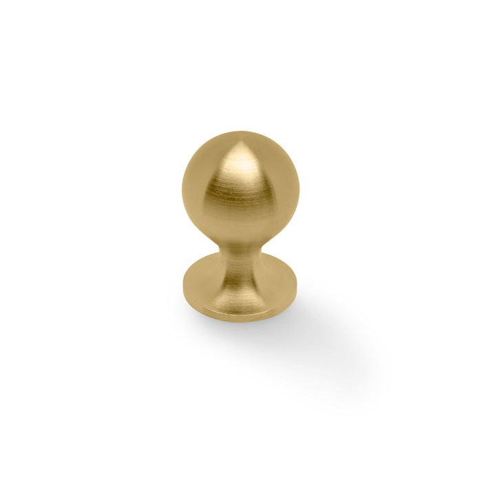 High quality image of Alexander & Wilks Plain Caesar Cabinet Knob-Satin Brass PVD-25mm | Sku. AW844-25-SBPVD | Trade Door Handles.