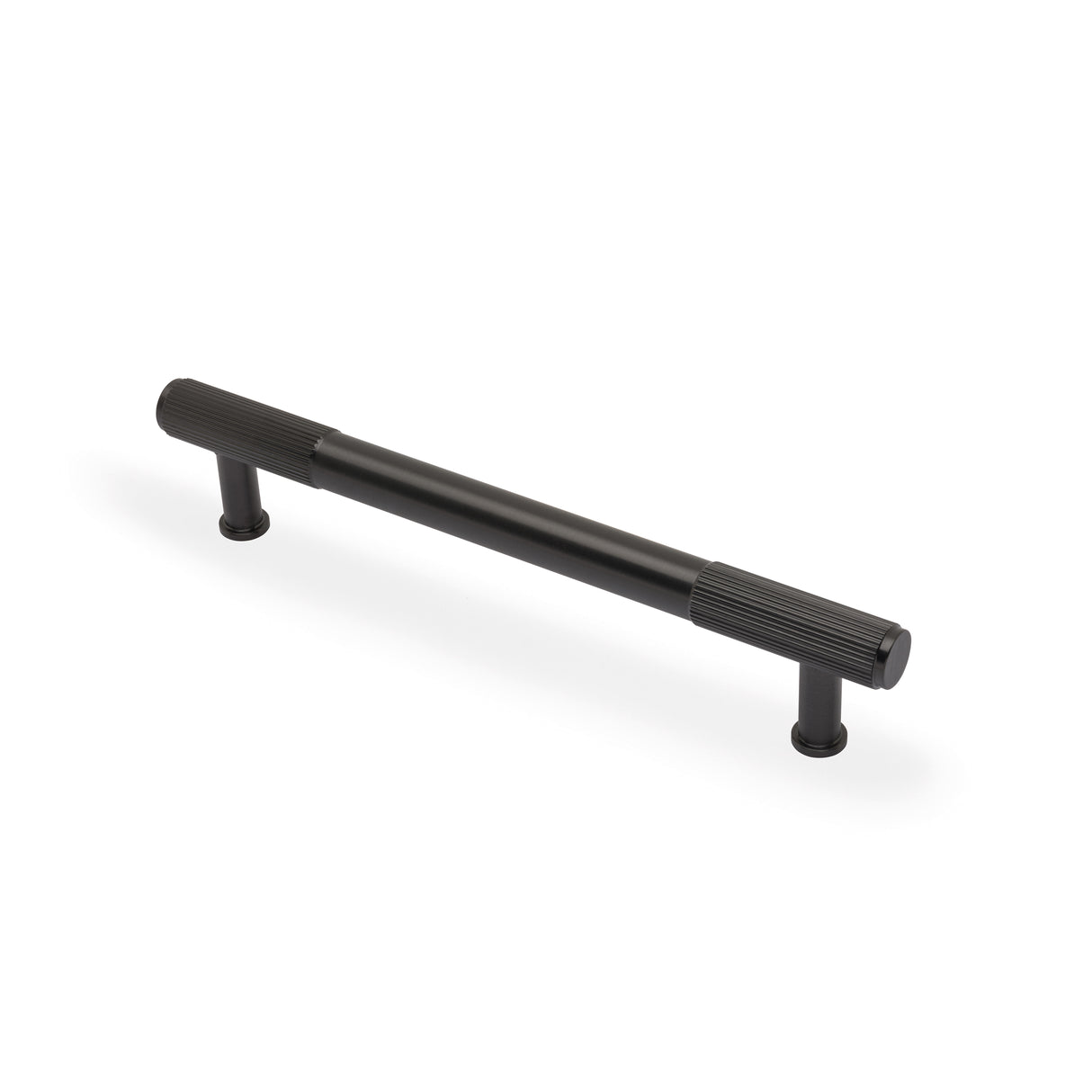 High quality image of Alexander & Wilks - Washington Reeded End Cabinet Pull-Dark Bronze PVD-160mm | Sku.AW854R-160-DBZPVD | Trade Door Handles.