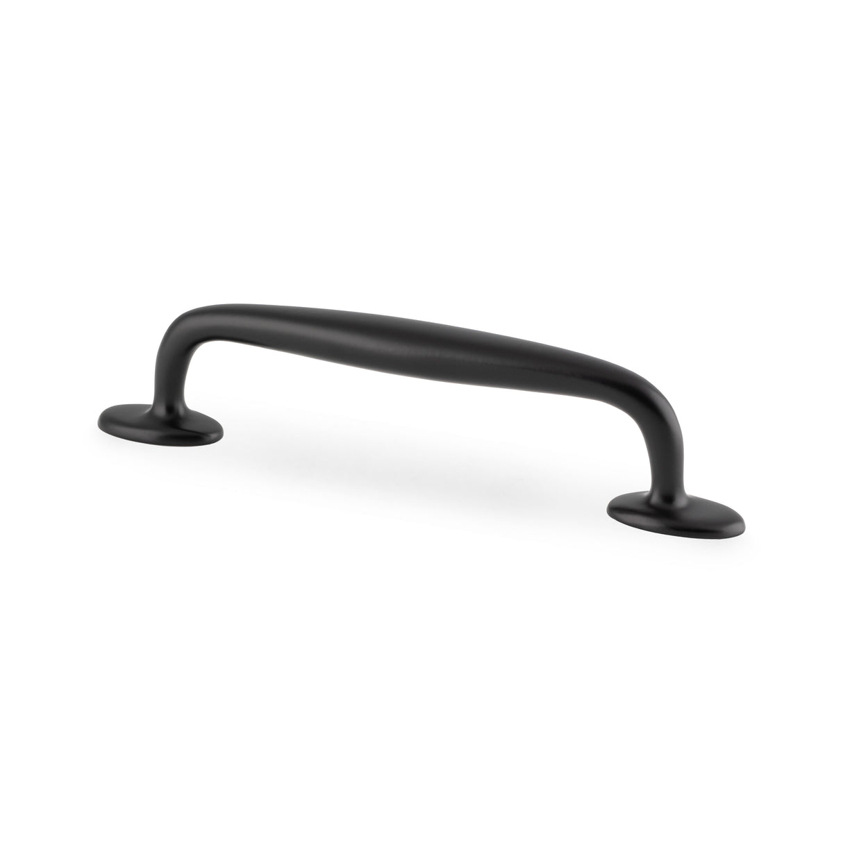 High quality image of Alexander & Wilks Ashbury Cabinet Pull Handle-Black-128mm Centres | Sku. AW861-128-BL | Trade Door Handles.