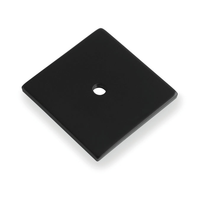 High quality image of Alexander & Wilks Quantock Square Backplate - Black | Sku. aw893-38-bl | Trade Door Handles.