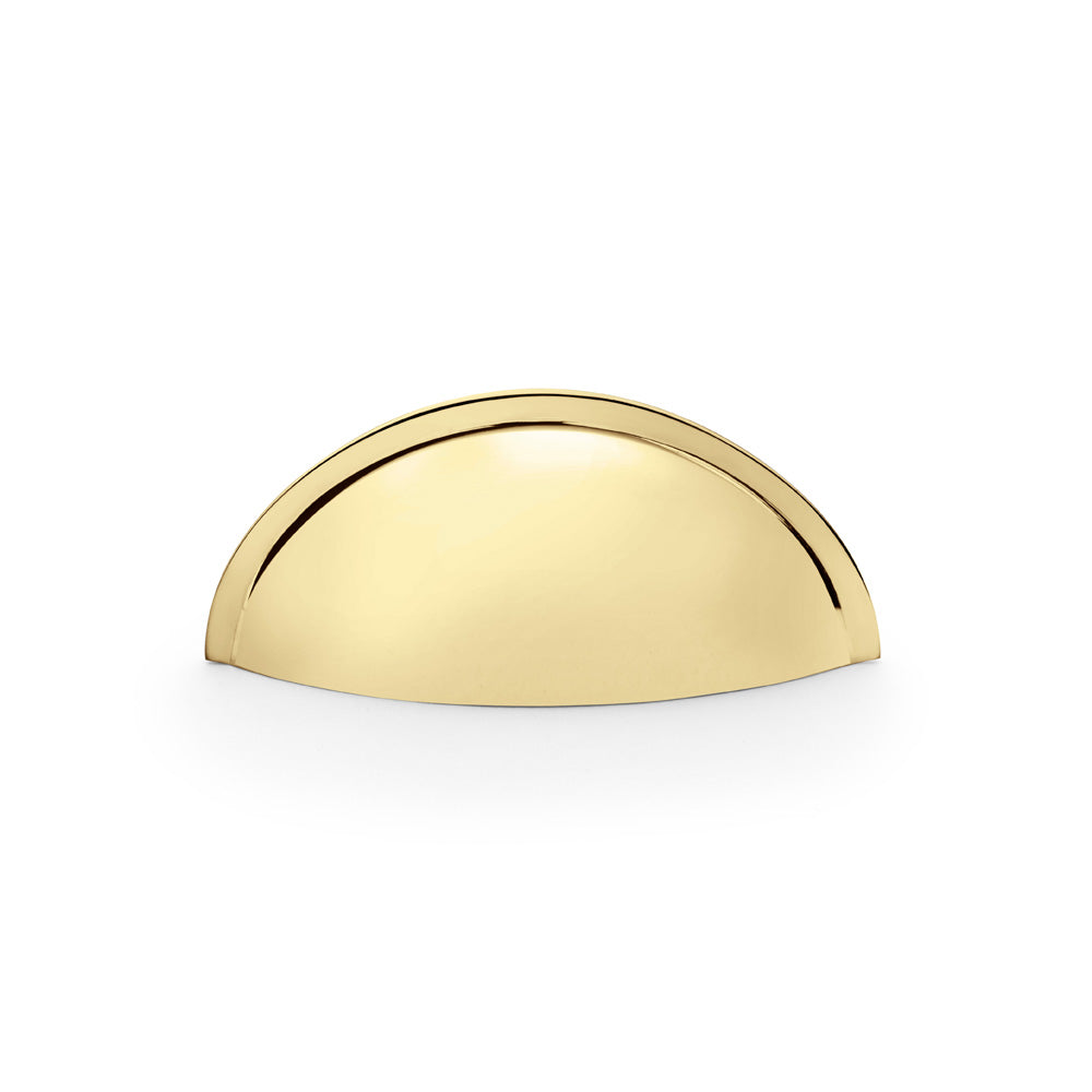 High quality image of Alexander & Wilks Quieslade Cup Handle - Polished Brass | Sku. aw909pb | Trade Door Handles.
