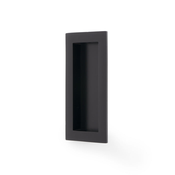 High quality image of Alexander & Wilks - RECTANGULAR FLUSH PULL - 100X45MM - Black | Sku. aw911-100-bl | Trade Door Handles.