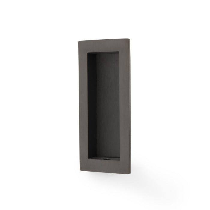 High quality image of Alexander & Wilks - RECTANGULAR FLUSH PULL - 100X45MM - Dark Bronze PVD | Sku. aw911-100-dbzpvd | Trade Door Handles.