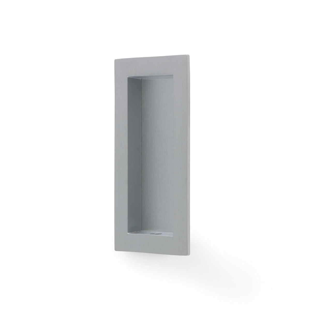 High quality image of Alexander & Wilks - RECTANGULAR FLUSH PULL - 100X45MM- Satin Chrome | Sku. aw911-100-sc | Trade Door Handles.