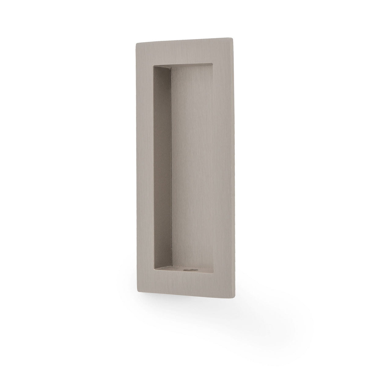 High quality image of Alexander & Wilks - RECTANGULAR FLUSH PULL - 100X45MM - Satin Nickel | Sku. aw911-100-sn | Trade Door Handles.