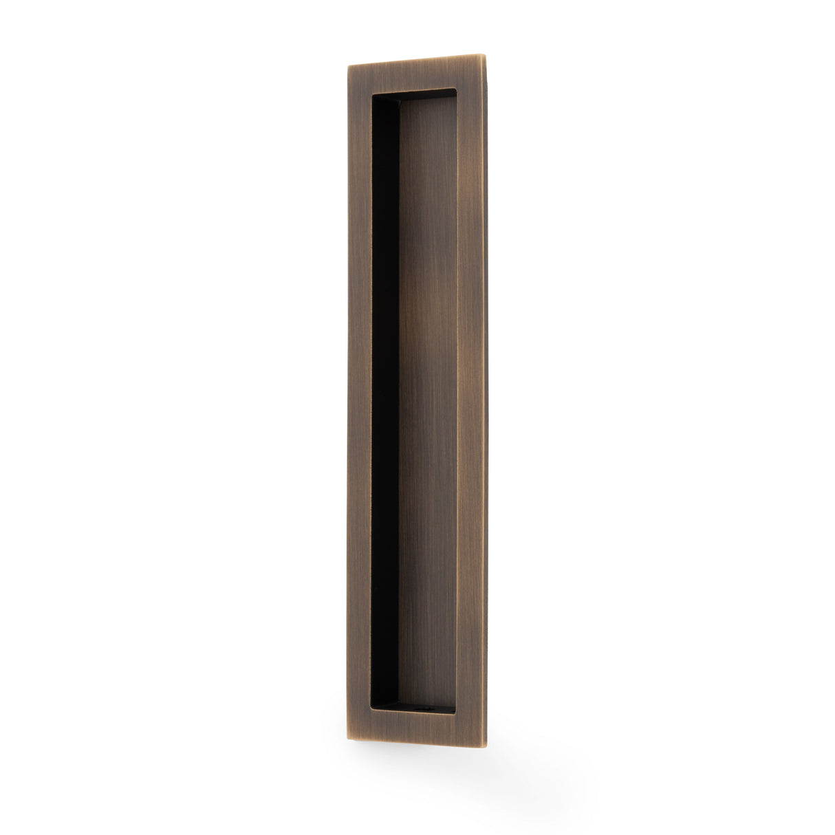 High quality image of Alexander & Wilks Rectangular flush pull - 100x45mm-Antique Brass-200mm | Sku. AW911-200-AB | Trade Door Handles.