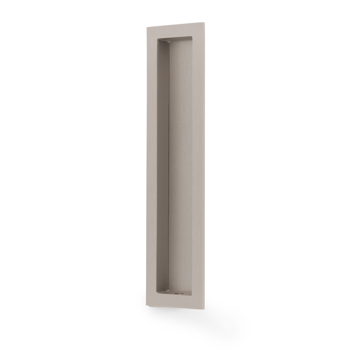 High quality image of Alexander & Wilks Rectangular flush pull - 100x45mm-Satin Nickel-200mm | Sku. AW911-200-SN | Trade Door Handles.