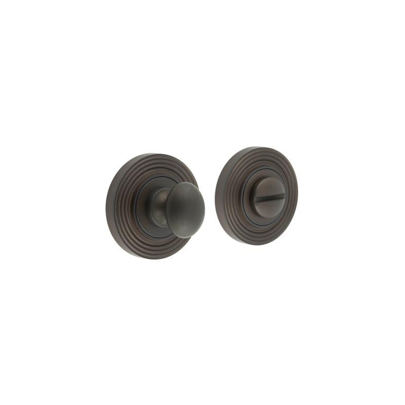 High quality image of Burlington - Turns & Releases Inner 1 Reeded Rose Dark Bronze Sku. BUR-80DB-53DB
