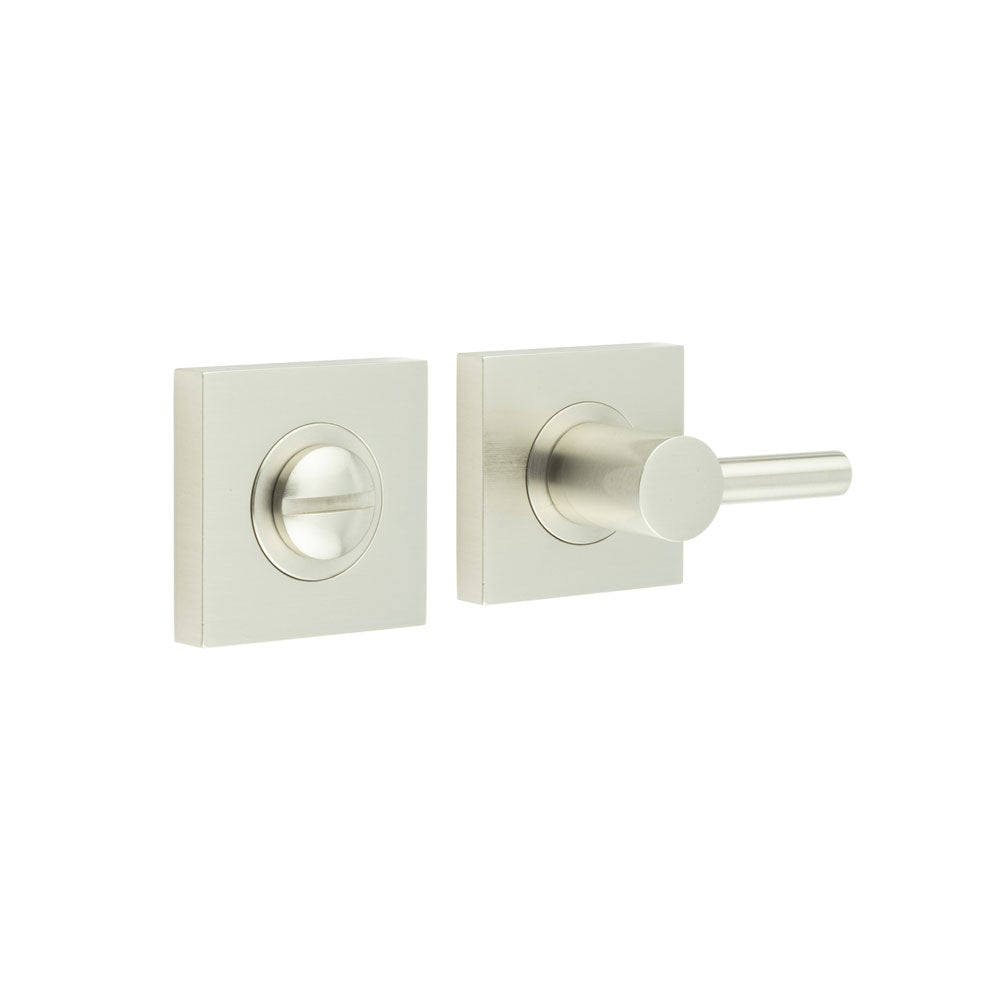 High quality image of Burlington - Easy Turn & Release Square Plain Rose Satin Nickel Sku. BUR-82SN-150SN