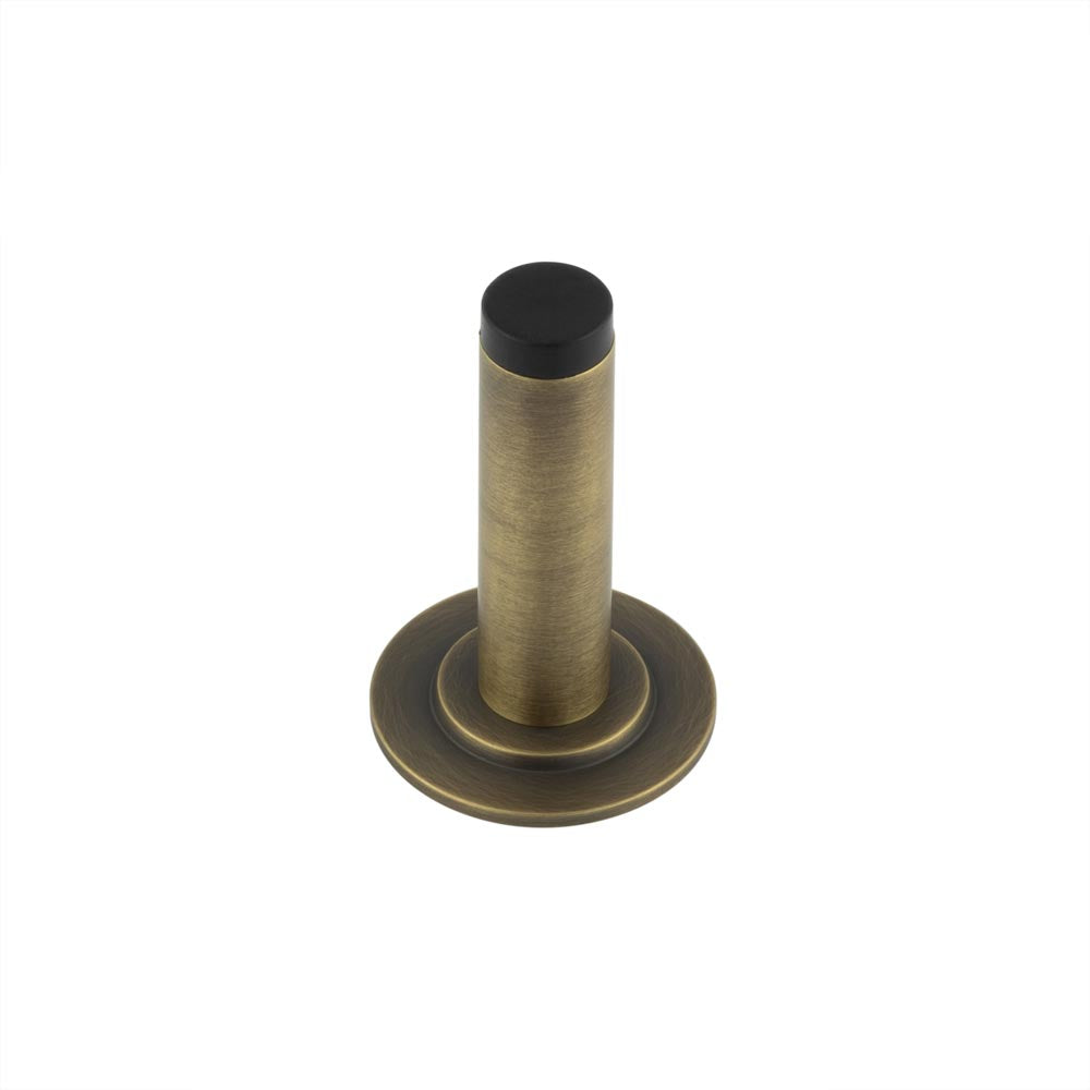 High quality image of Burlington - Plain Wall Mounted Door Stops Stepped Rose Antique Brass Sku. BUR-970AB-973AB