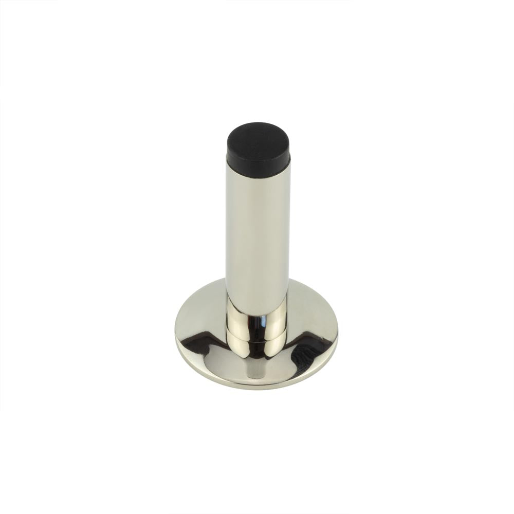 High quality image of Burlington - Plain Wall Mounted Door Stops Chamfered Rose Polished Nickel Sku. BUR-970PN-972PN