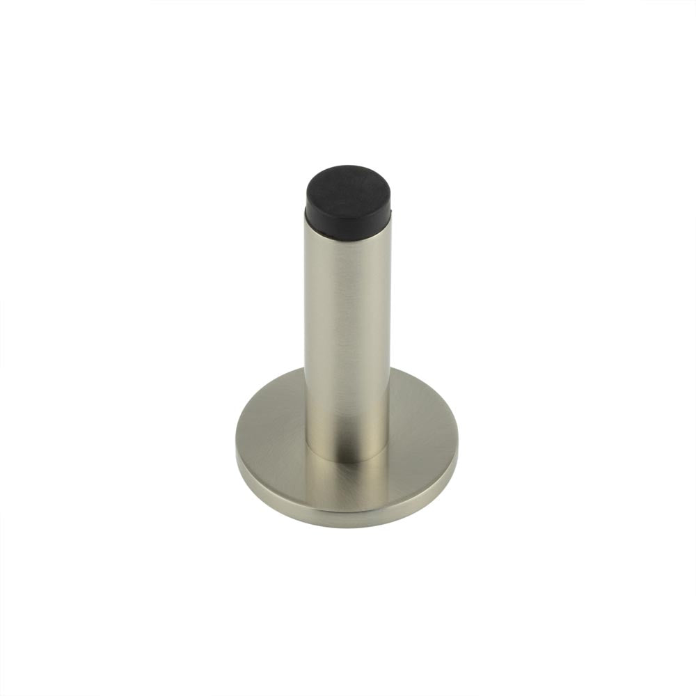 High quality image of Burlington - Plain Wall Mounted Door Stops Plain Rose Satin Nickel Sku. BUR-970SN-971SN