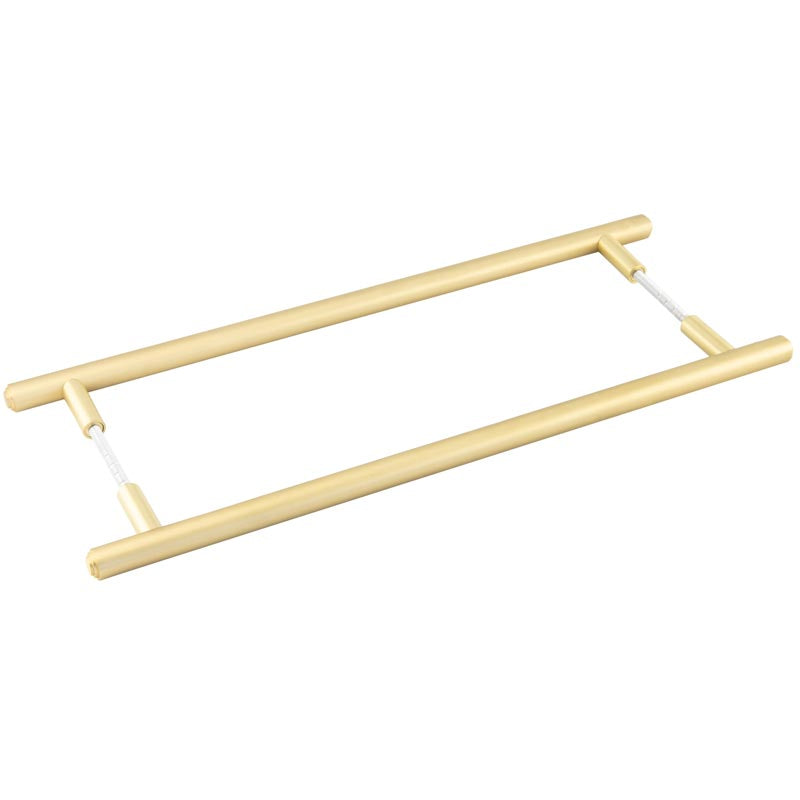 High quality image of Burlington - Belgrave Pull Handles 425 X 20mm Back to Back Satin Brass Sku. BUR1000SBB2B