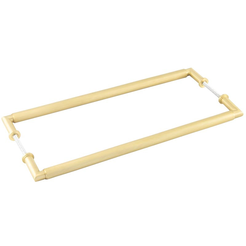 High quality image of Burlington - Piccadilly Pull Handles 425 X 20mm Back to Back Satin Brass Sku. BUR140SBB2B