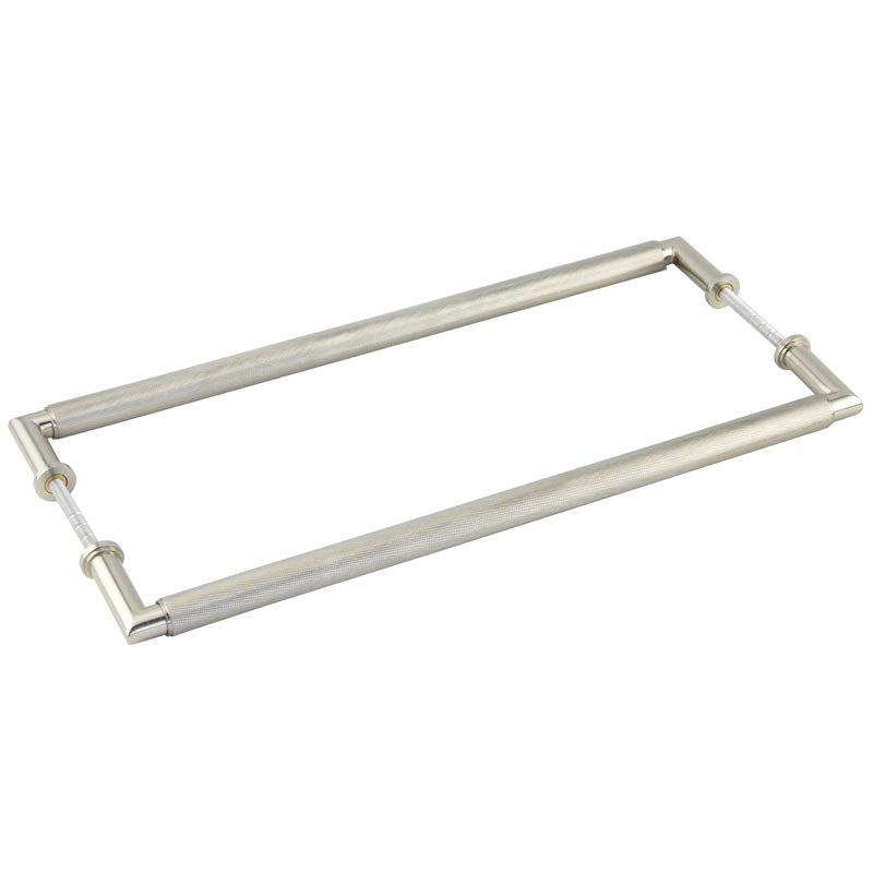 High quality image of Burlington - Piccadilly Pull Handles 425 X 20mm Back to Back Satin Nickel Sku. BUR140SNB2B