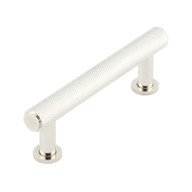High quality image of Burlington - Piccadilly Knurled Cabinet Handles 96mm Polished Nickel Sku. BUR410PN
