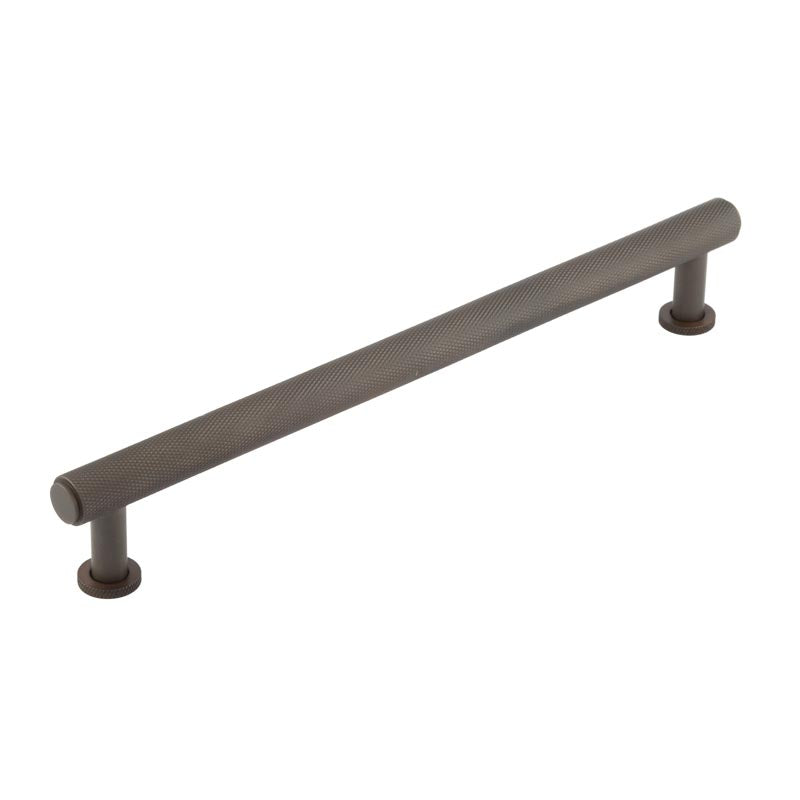 High quality image of Burlington - Piccadilly Knurled Cabinet Handles 224mm Dark Bronze Sku. BUR412DB