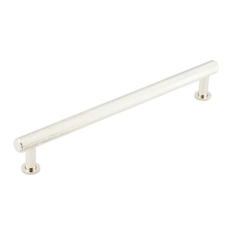 High quality image of Burlington - Piccadilly Knurled Cabinet Handles 224mm Polished Nickel Sku. BUR412PN