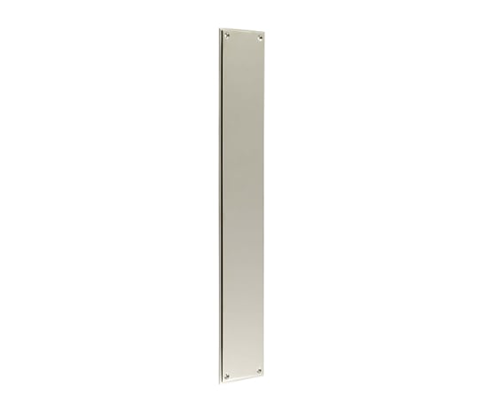 High quality image of Burlington - Finger Plate 450 X 75mm Polished Nickel Sku. BUR778PN