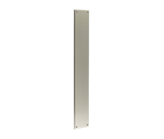 High quality image of Burlington - Finger Plate 450 X 75mm Satin Nickel Sku. BUR778SN