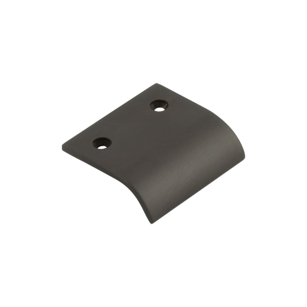 High quality image of Burlington - 50mm Dark Bronze Curved Edged Pull Sku. BUR920DB