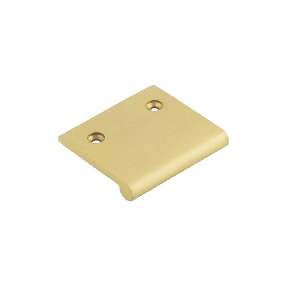 High quality image of Burlington - 50mm Satin Brass Flat Edge Pull Sku. BUR930SB