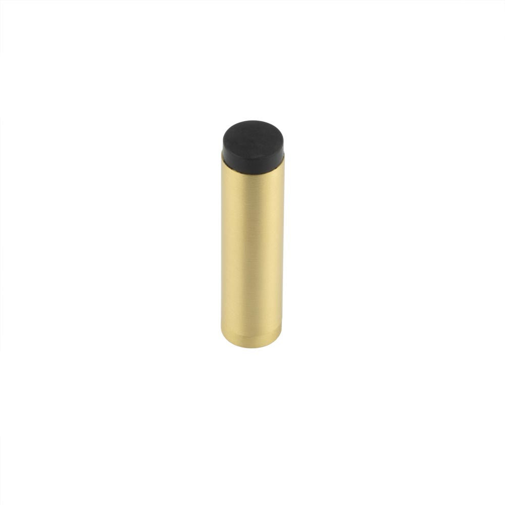 High quality image of Burlington - Plain Wall Mounted Door Stops No Rose Satin Brass Sku. BUR970SB