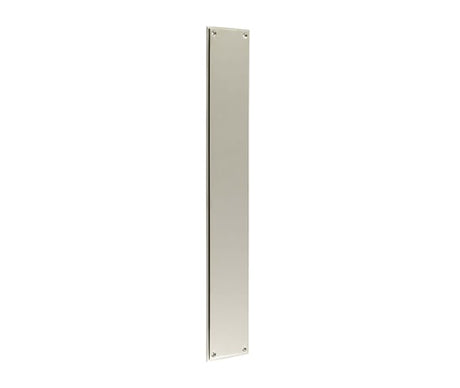 Frelan Hardware Door Furniture Polished Nickel / Finger Plates / 350 x 75mm Burlington - 350x75mm raised finger - Polished Nickel
