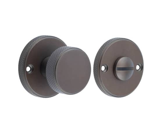 Frelan Hardware Door Furniture Dark Bronze / No Burlington - 40mm DB Westbourne turn & release (face fix)